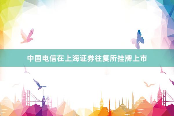 中国电信在上海证券往复所挂牌上市